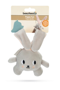 Beeztees Yavru Köpek Oyuncağı, Tavşan, Peluş, Gri, 15x9x4cm - 5