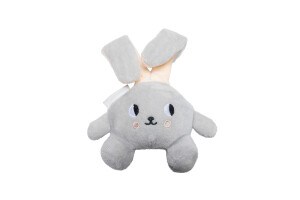 Beeztees Yavru Köpek Oyuncağı, Tavşan, Peluş, Gri, 15x9x4cm - Beeztees