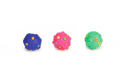 Beeztees Yavru Köpek Oyuncağı, Top, Vinyl, Çeşitli Renklerde, S, 5cm - 1