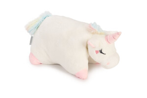 Beeztees Yavru Köpek Oyuncağı, Unicorn, Isıtıcılı, Peluş, Beyaz, 34x33x12cm - Beeztees