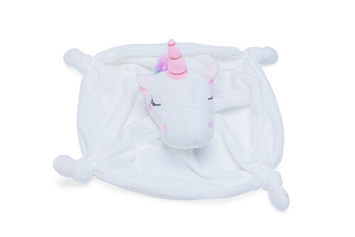 Beeztees Yavru Köpek Oyuncağı, Unicorn, Peluş, Beyaz, 33x25x14cm - 6