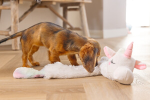 Beeztees Yavru Köpek Oyuncağı, Unicorn, Peluş, Beyaz, 74x14x15cm - 9