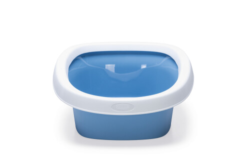 Beeztees Yüksek Kenarlı Açık Kedi Tuvaleti, Mavi Beyaz, 39x58x17cm - 3