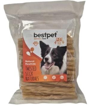BestPet Burgu Doğal Kemik Çubuk Köpek Ödülü 350 gr - 1