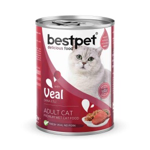 Bestpet Dana Etli Yetişkin Kedi Konservesi 400 gr - Bestpet