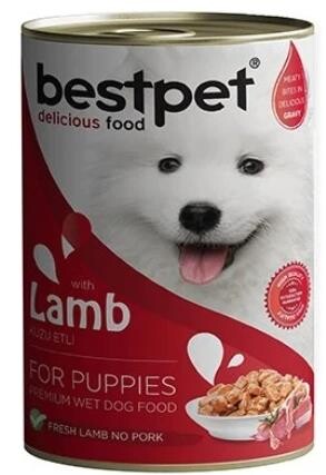 Bestpet Jöle İçinde Parça Kuzu Etli Konserve Yavru Köpek Maması 400 gr - 1