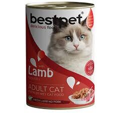 Bestpet Kuzu Etli Konserve Yetişkin Kedi Maması 400 gr - 1