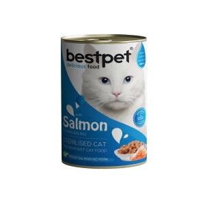Bestpet Somonlu Kısırlaştırılmış Yetişkin Kedi Konservesi 400 gr - Bestpet