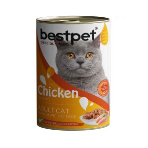 Bestpet Tavuklu Yetişkin Kedi Konservesi 400 gr - Bestpet
