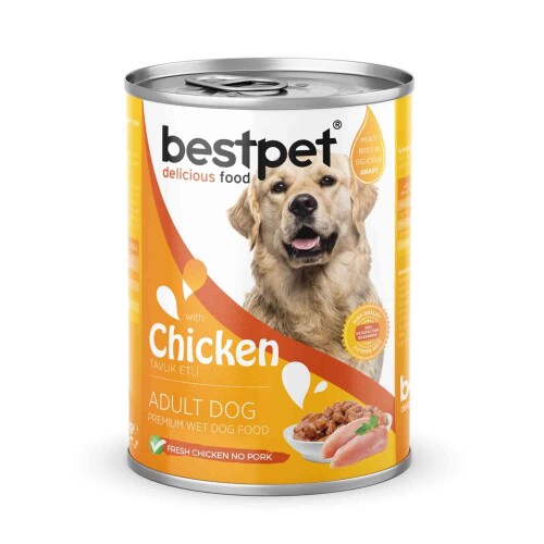 Bestpet Gravy Tavuklu Yetişkin Köpek Konservesi 400 gr - 1