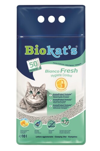 Biokat's Bianco Fresh Topaklanan Kedi Kumu 10 lt - 1