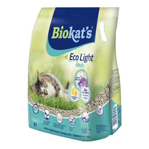 Biokat's Eco Light Fresh Spring Blossom Pelet Kedi Kumu 5 lt - 1