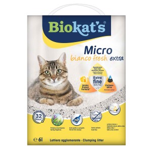 Biokats Micro Bianco Fresh Extra Topaklanan Kedi Kumu 6 lt - Biokat's