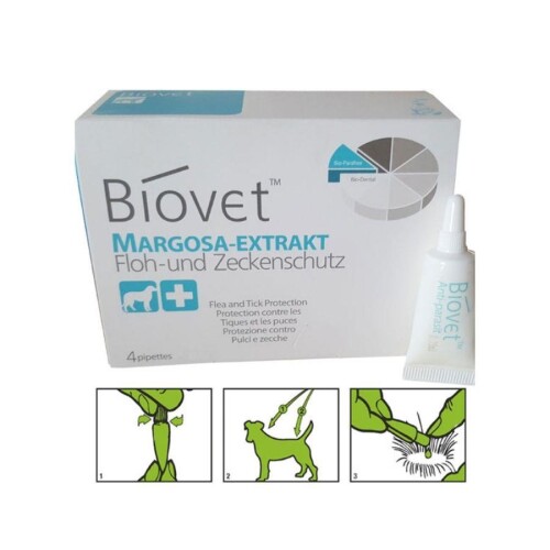 Bioline Biovet Bitkisel Küçük Irk Köpek Deri Damlası 4'lü