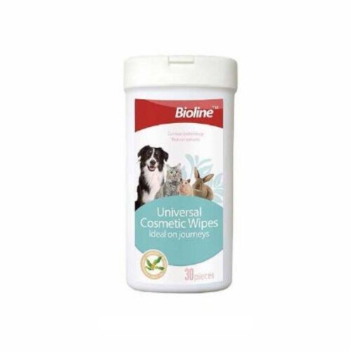 Bioline Kedi Köpek ve Kemirgenler İçin Kutulu Islak Mendil 30 Adet - 1