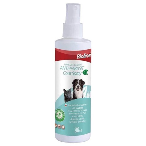 Bioline Kedi ve Köpek Parazit Uzaklaştırıcı Bitkisel Sprey 200 Ml - 1