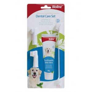 Bioline Nane Aromalı Köpek Ağız Bakım Seti 100 gr - Bioline