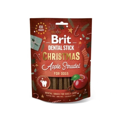 Brit Care Christmas Elmalı ve Tarçınlı Diş Sağlığı Köpek Ödülü 250 gr - 1