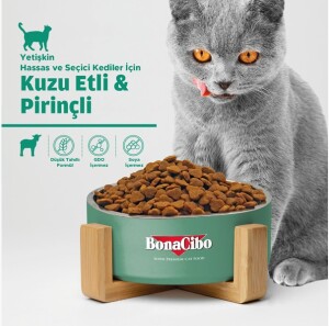 BonaCibo Kuzu Etli ve Pirinçli Yetişkin Kedi Maması 15 Kg - 2