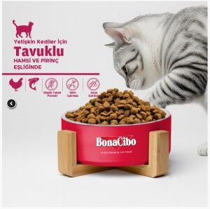 BonaCibo Tavuklu (Hamsi ve Pirinç Eşliğinde) Yetişkin Kedi Maması 15 kg - 2