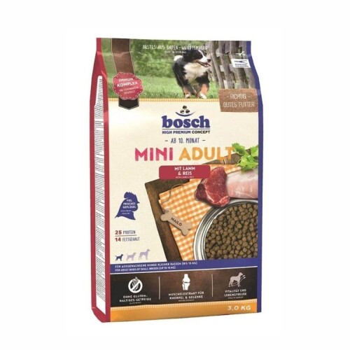 Bosch Mini Kuzulu Küçük Irk Yetişkin Köpek Maması 3 kg - 1