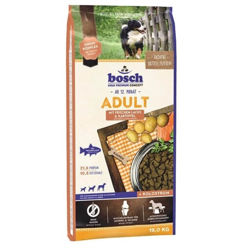 Bosch Somon Balıklı Patetesli Yetişkin Kuru Köpek Maması 15 kg - 1
