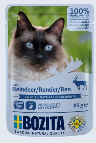 Bozita Tahılsız Geyikli Yetişkin Kedi Konserve Maması 85 gr - 1