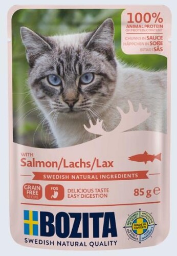 Bozita Tahılsız Somonlu Yetişkin Kedi Konserve Maması 85 gr - 1