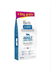 Brit Care Adult Large Hypoallergenic Kuzu Pirinçli Large Breed Büyük Irk Köpek Maması Large 12 kg + 2 kg - Brit Care