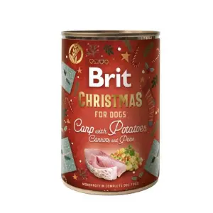 Brit Care Dog Christmas Sazan Balıklı ve Patatesli Yetişkin Köpek Konservesi 400 Gr - Brit Care