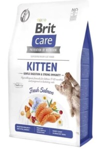 Brit Care Gentle Digestion & Strong Immunity Somonlu Tahılsız Yavru Kedi Maması 2 kg - Brit Care