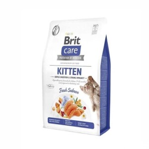 Brit Care Gentle Digestion & Strong Immunity Somonlu Tahılsız Yavru Kedi Maması 2 kg - Brit Care