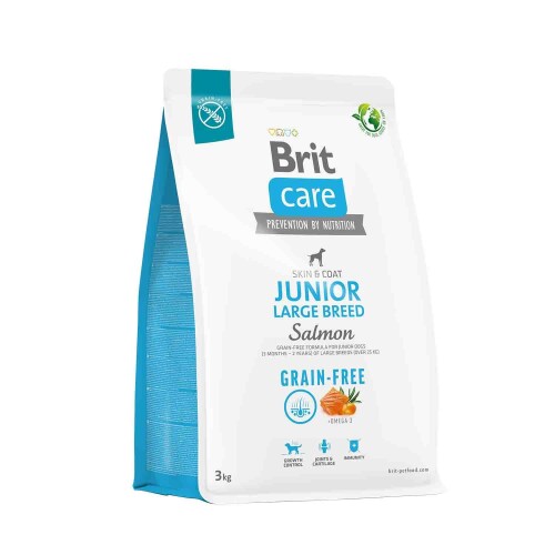 Brit Care Junior Large Tahılsız Somonlu Büyük Irk Yavru Köpek Maması 3 kg - 1