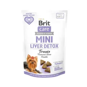 Brit Care Mini Treats Liver Detox Hindili Yarı Nemli Küçük Irk Köpek Ödül Maması 50 Gr - Brit Care