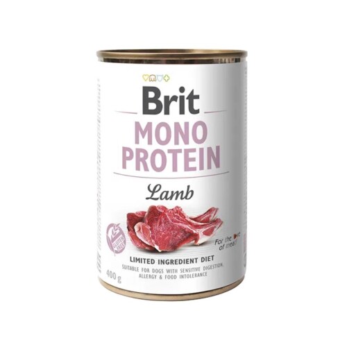 Brit Care Mono Protein Kuzu Etli Yetişkin Köpek Konservesi 400 Gr - 1