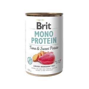 Brit Care Mono Protein Ton Balığı ve Tatlı Patatesli Yetişkin Köpek Konservesi 400 Gr - Brit Care