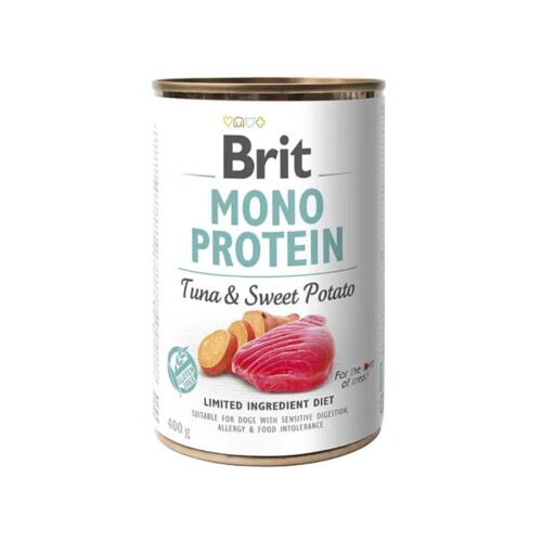 Brit Care Mono Protein Ton Balığı ve Tatlı Patatesli Yetişkin Köpek Konservesi 400 Gr - 1