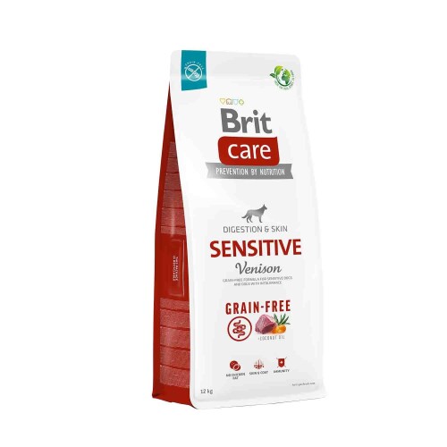 Brit Care Sensitive Digestion Geyikli Tahılsız Yetişkin Köpek Maması 12 kg - 1