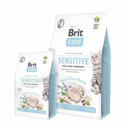 Brit Care Sensitive Hipoalerjenik Böcek Proteinli Tahılsız Yetişkin Kedi Maması 7 kg - 1