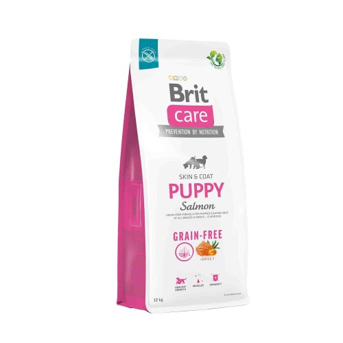 Brit Care Skin & Coat Tahılsız Somonlu Yavru Köpek Maması 12 kg - 1