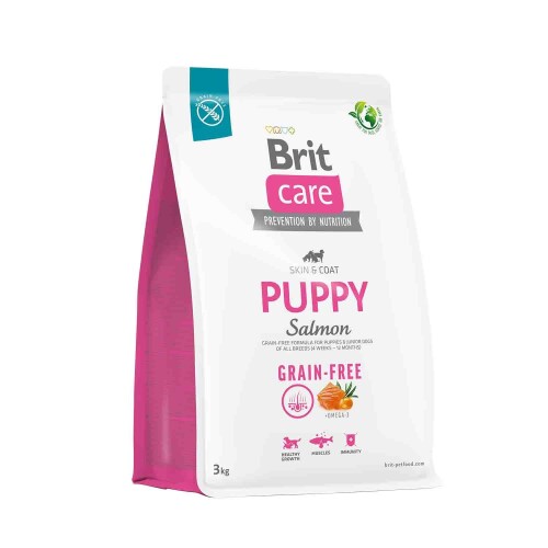 Brit Care Skin & Coat Tahılsız Hassas Deri Yapısına Sahip Somonlu Yavru Köpek Maması 3 kg - 1