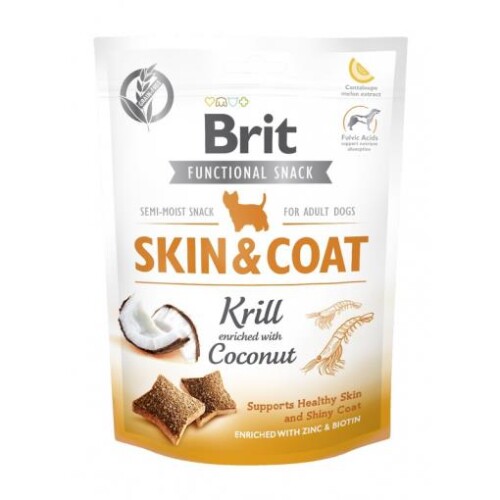 Brit Care Skin & Coat Karides ve Hindistan Cevizli Tüy Sağlığı İçin Köpek Ödülü 150 gr - 1