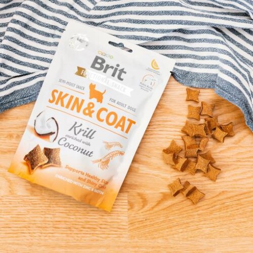 Brit Care Skin & Coat Karides ve Hindistan Cevizli Tüy Sağlığı İçin Köpek Ödülü 150 gr - 2