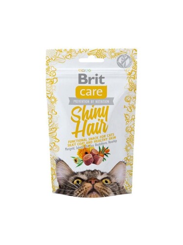 Brit Care Snack Shiny Hair Kedi Tüy Bakım Ödül Maması 50 gr - 1