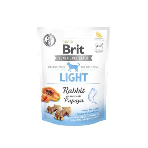 Brit Light Glutensiz Tavşanlı ve Papayalı Kilo Kontrolü Sağlayan Köpek Ödülü 150 gr - 1