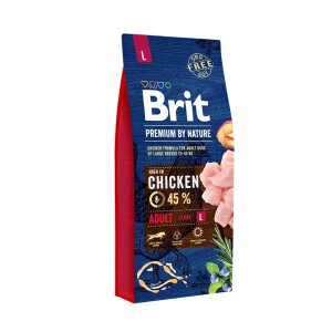Brit Premium By Nature Tavuklu Büyük Irk Yetişkin Köpek Maması 15 kg - Brit Care