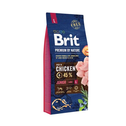 Brit Premium By Nature Tavuklu Büyük Irk Yavru Köpek Maması 15 kg - 1