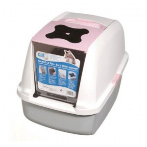 Catit Cabrio Karbon Filtreli Jumbo Boy Kedi Tuvaleti Pembe 57 cm - Catit