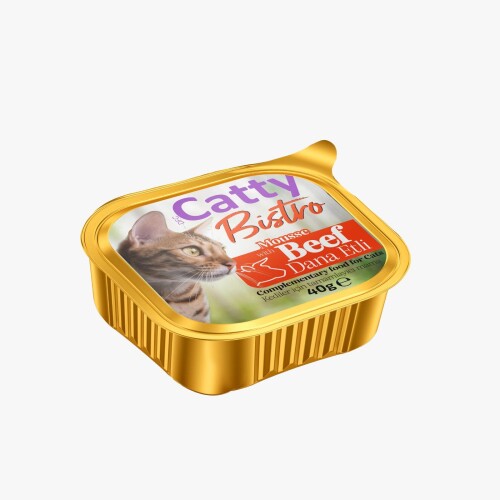 Catty Bistro Mousse Dana Etli Yetişkin Kedi Konservesi 40 Gr - 1