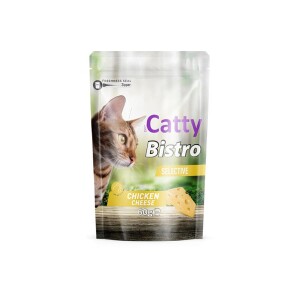 Catty Bistro Seçici Kediler İçin Tavuklu ve Peynirli Kedi Ödül Maması 60 Gr - Catty